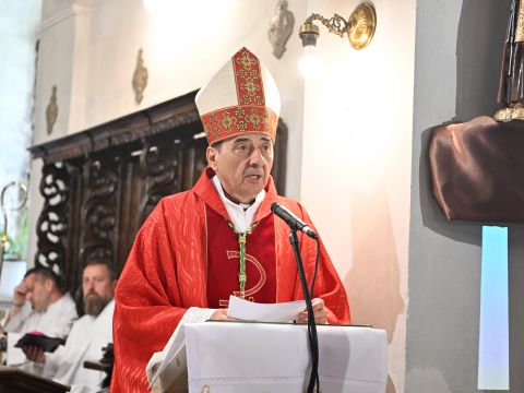Gospićko-senjska biskupija - Na blagdan svetog Marka biskup mons. Marko Medo predvodio je svečano misno slavlje u župi Veprinac