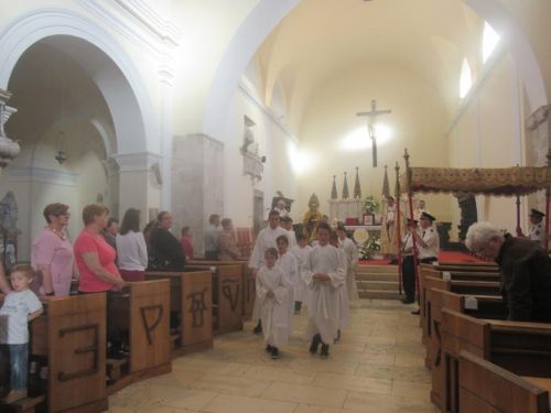 Proslava svetkovine Presvetog Tijela i Krvi Kristove u senjskoj katedrali