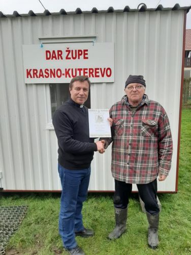 Župe Krasno i Kuterevo darovale stambeni kontejner obitelji u Gornjim Mokricama