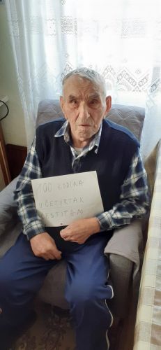 Perušićki župnik čestitao 100. rođendan Stjepanu Ugarkoviću
