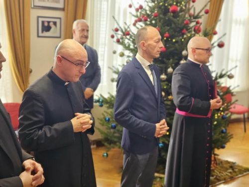 Božićno primanje dijecezanskog upravitelja mons. Richarda Pavlića