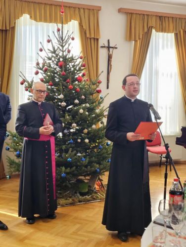 Božićno primanje dijecezanskog upravitelja mons. Richarda Pavlića