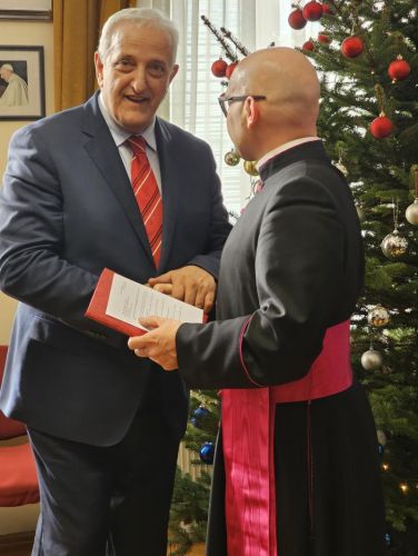 Božićno primanje dijecezanskog upravitelja mons. Richarda Pavlića
