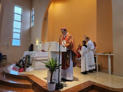 Biskup Medo na proslavi Stepinčeva u Ogulinu