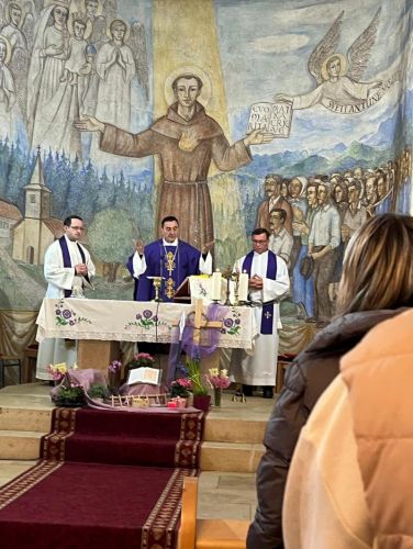 Posjet biskupa mons. Marka Mede svetištu Majke Božje od Krasna