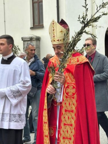 Biskup Medo na Cvjetnicu predvodio misno slavlje u gospićkoj Katedrali