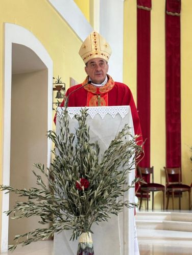 Biskup Medo na Cvjetnicu predvodio misno slavlje u gospićkoj Katedrali