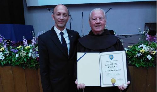 Fra Juro Marčinković odlikovan priznanjem Ličko-senjske županije