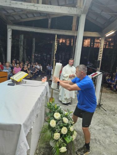 Misa bdijenja uoči Velike Gospe u svetištu Majke Božje od Krasna