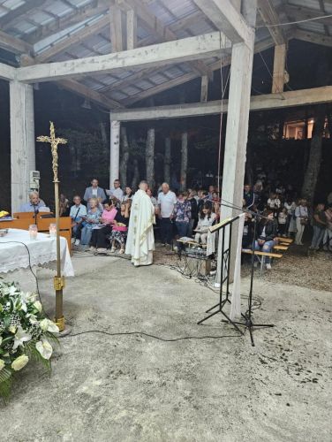 Misa bdijenja uoči Velike Gospe u svetištu Majke Božje od Krasna
