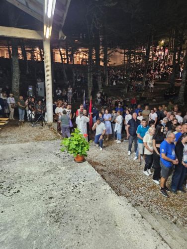 Misa bdijenja uoči Velike Gospe u svetištu Majke Božje od Krasna