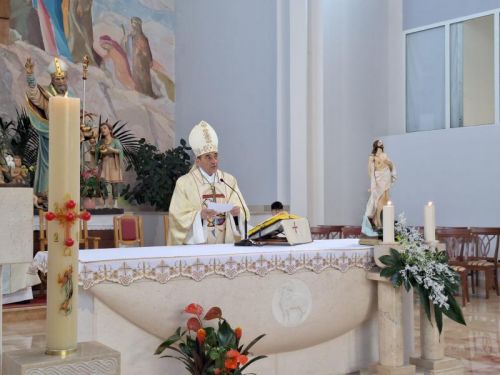 Biskup mons. Marko Medo krstio osmo dijete u obitelji Golomejić u Kistanjama