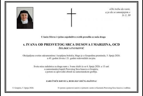 Sestra Ivana od Presvetog Srca Isusova i Marijina