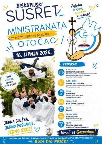 Biskupijski susret ministranata Otočac 2026.