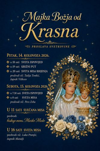 Proslava svetkovine Majke Božje od Krasna