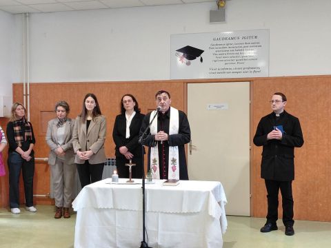 Gospićko-senjska biskupija - Blagoslov Gimnazije u Gospiću