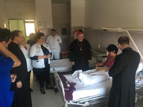 Gospićko-senjska biskupija - Na Svjetski dan bolesnika biskup Bogović predvodio svetu misu u Općoj bolnici Gospić