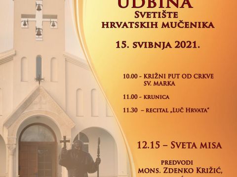Gospićko-senjska biskupija - Program i tehničke upute komemoracije Bleiburških žrtava na Udbini 15. svibnja 2021.