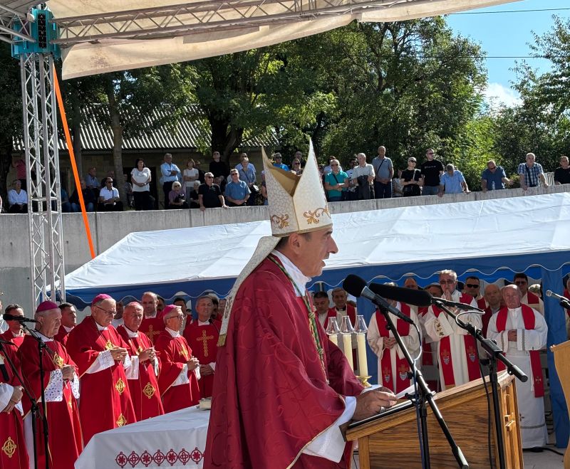 Zahvalni govor gospićko-senjskog biskupa mons. Marka Mede na Udbini