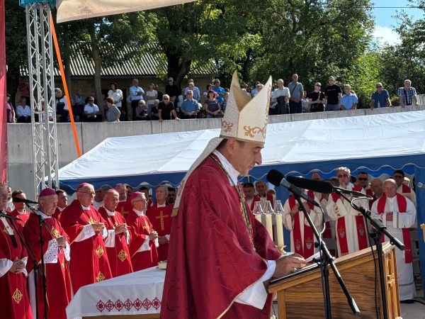 Pozdravni govor biskupa mons. Marka Mede na Udbini