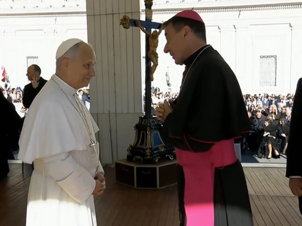Hodočasnici Gospićko-senjske biskupije na općoj audijenciji s Papom Lavom XIV. Hodočasnici Gospićko-senjske biskupije na općoj audijenciji s Papom Lavom XIV.
