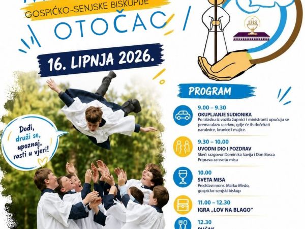 Biskupijski susret ministranata Otočac 2026.