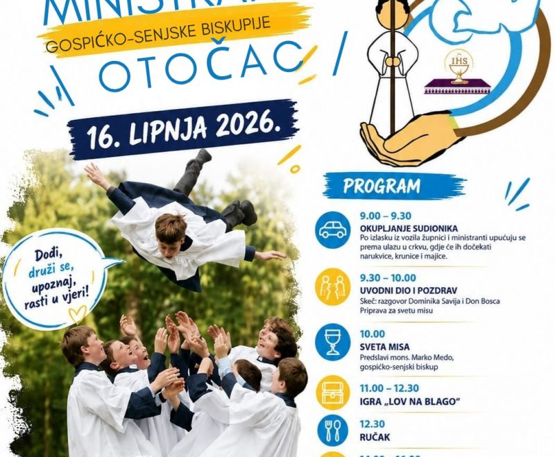 Biskupijski susret ministranata Otočac 2026.