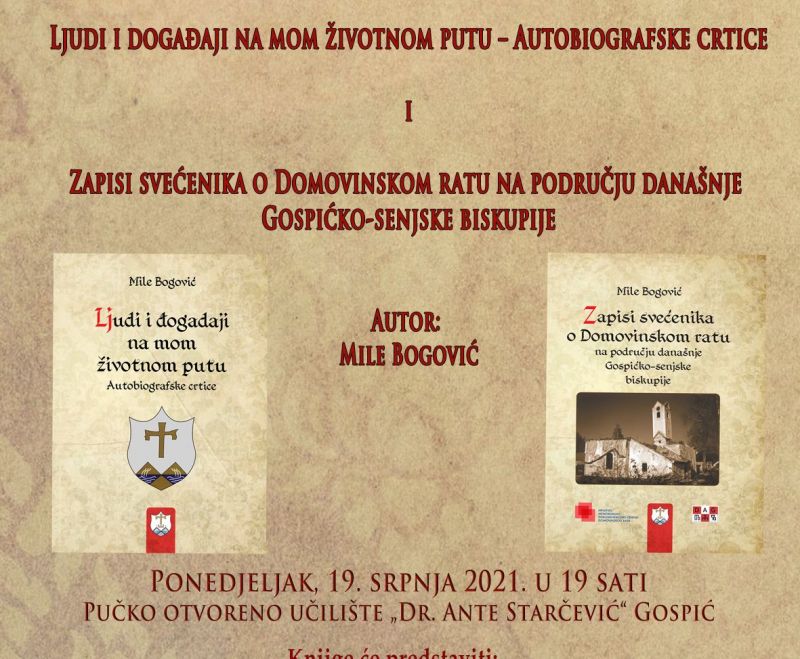 Predstavljanje dviju knjiga biskupa Mile Bogovića