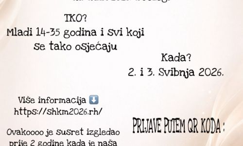 Gospićko-senjska biskupija - Otvorene prijave za Susret hrvatske katoličke mladeži u Požegi 2026.