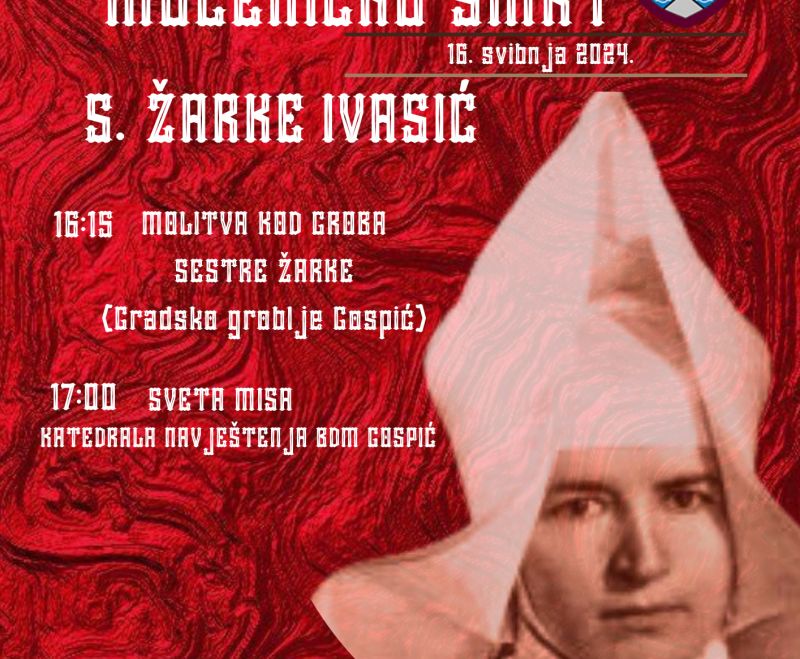 Spomen mučeničke smrti s. Žarke Ivasić