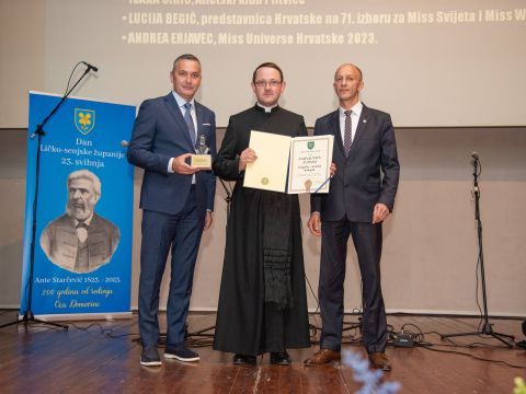 Gospićko-senjska biskupija - Zahvalnica Gospićko-senjskoj biskupiji