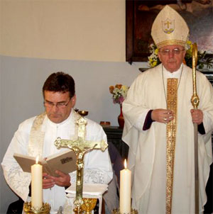 Biskup Bogović i preč. čančar
